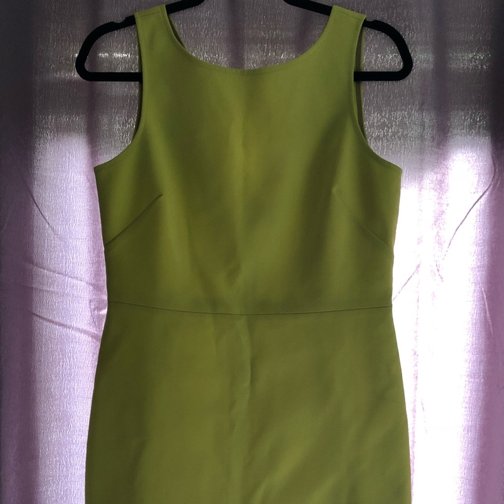 Lime Green Scalloped Edge Dress